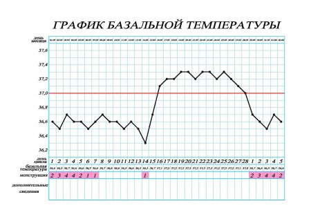графік базальної температури