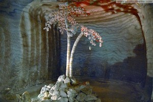 Ще одне незвичайне творіння робочих рук - соляна пальма, підземний аналог символу Донбасу - Пальми Мерцалова