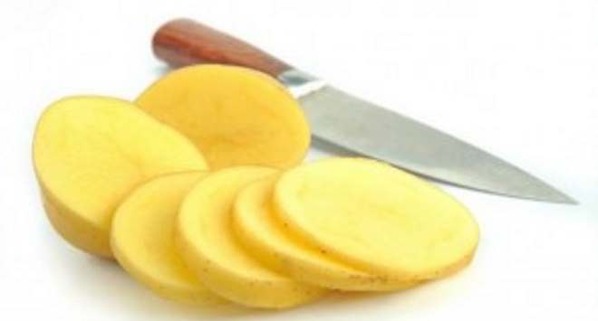 Картопля   Значно полегшує біль маска з тертої сирої картоплі, яка накладається на марлеві серветки на пів години